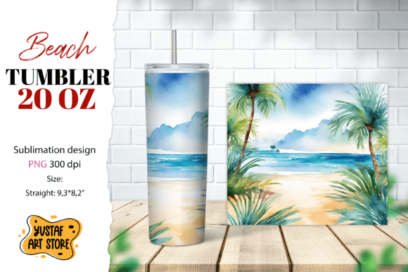 Download Beach Tumbler Wrap. Summer Tumbler Subli - Tumbler wrap Collection