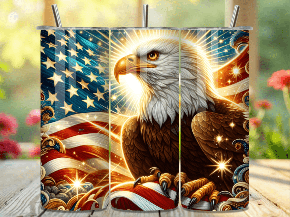 Download American Flag Bald Eagle Tumbler Wrap - Tumbler wrap Collection