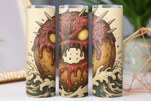 Download Kawaii Food Art Tumbler Wrap Design Png - Tumbler wrap Collection