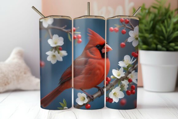 Download Cardinal Bird Tumbler Wrap - Tumbler wrap Collection