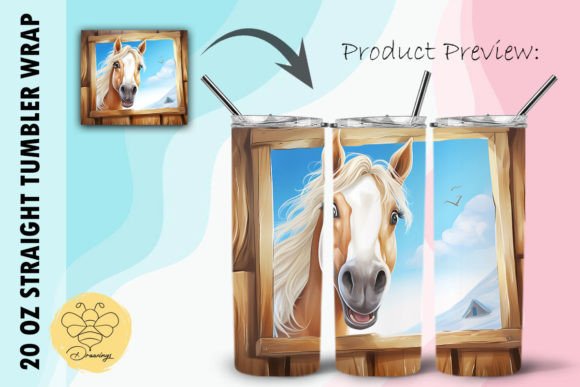 Download Horse Cartoon Tumbler Wrap (20) - Tumbler wrap Collection