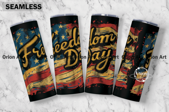 Download Freedom Day USA Flag Tumbler Wrap PNG - Tumbler wrap Collection