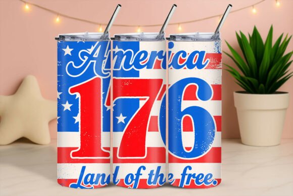Download America 1776 Flag Phrase Tumbler Wrap - Tumbler wrap Collection