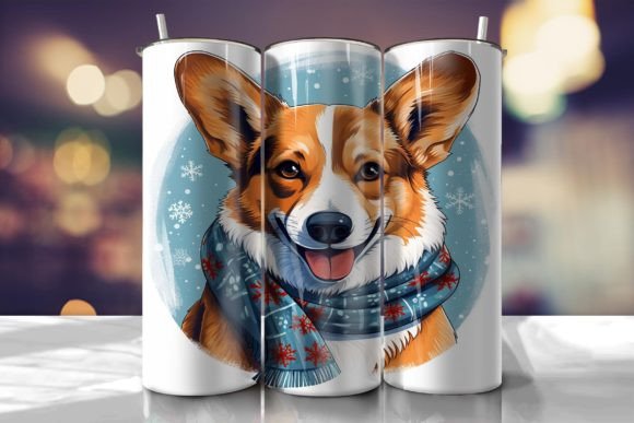 Download Corgi Dog Cartoon Tumbler Wrap - Tumbler wrap Collection