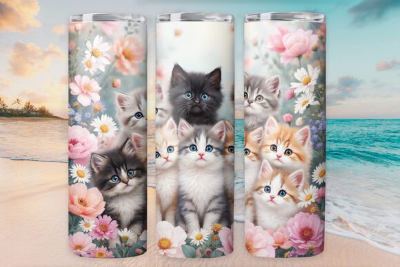 Download Cat Kitty Tumbler Wrap 20oz Skinny Jpgs - Tumbler wrap Collection