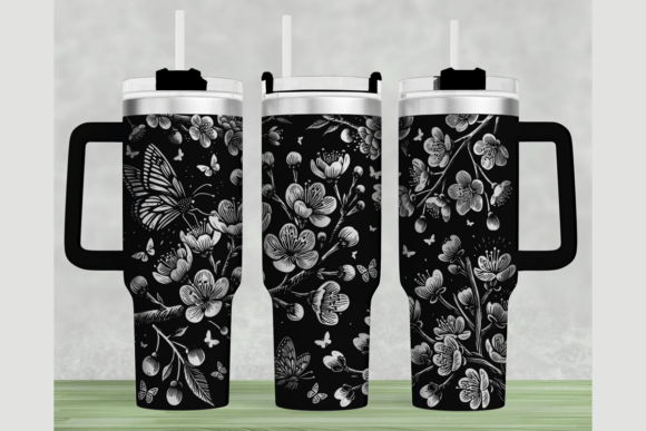 Download Cherry Blossoms 40oz Laser Tumbler Wrap - Tumbler wrap Collection
