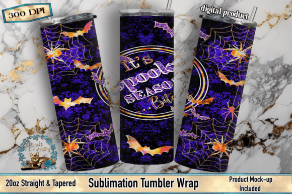Download Spooky Season Tumbler Wrap - Sublimation - Tumbler wrap Collection