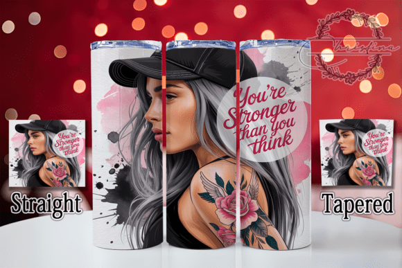 Download Inked Empowerment Woman Tumbler Wrap - Tumbler wrap Collection