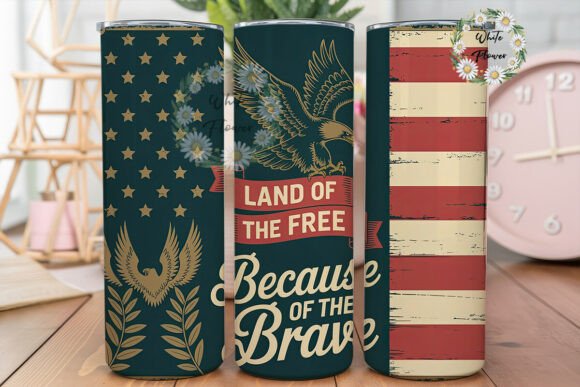 Download Vintage Patriotic Eagle Tumbler Wrap PNG - Tumbler wrap Collection