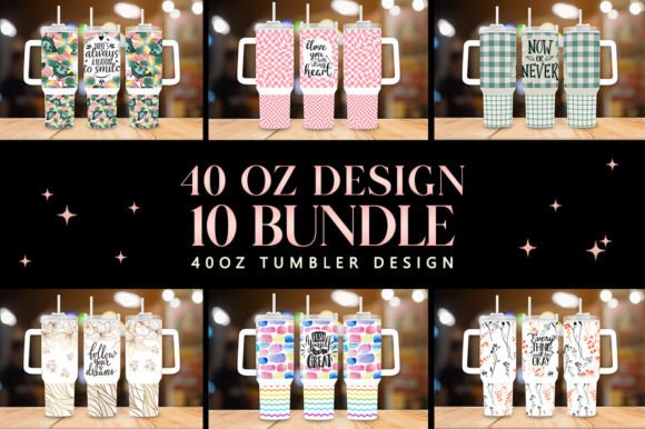 Download 40oz Design Tumbler Wrap Bundle - Tumbler wrap Collection