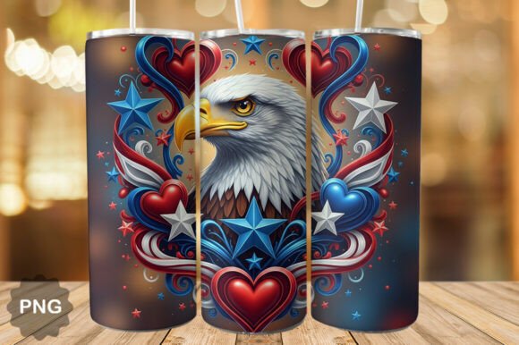 Download Patriotic Eagle  Tumbler Wraps - Tumbler wrap Collection