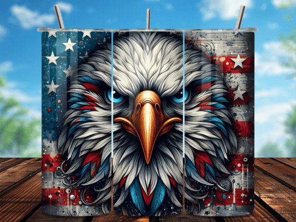Download Grunge American Flag Eagle Tumbler Wrap - Tumbler wrap Collection
