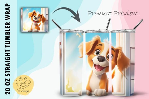 Download Dogs Cartoon Tumbler Wrap (32) - Tumbler wrap Collection