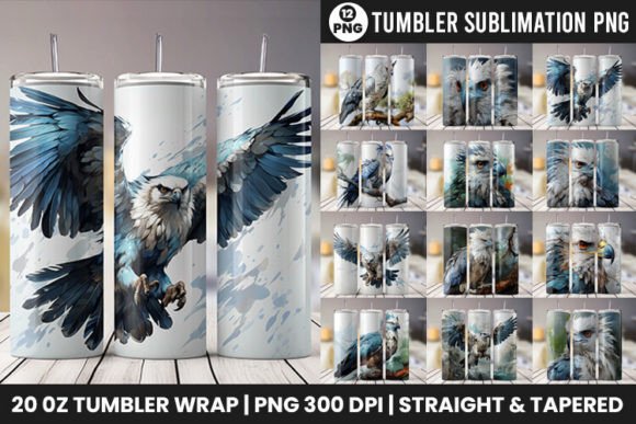 Download Harpy Eagle Tumbler Wrap Design Bundle - Tumbler wrap Collection