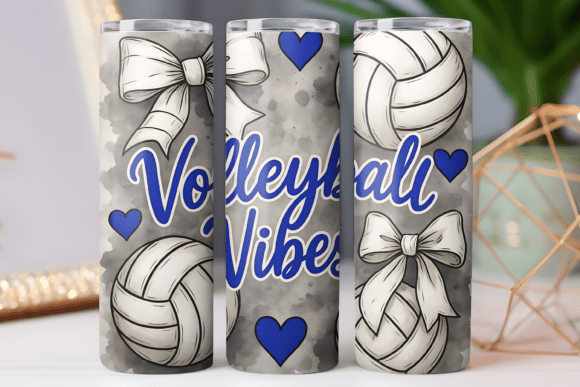Download Volleyball Vibes Tumbler Wrap 20oz Png - Tumbler wrap Collection