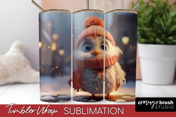 Download Christmas Tumbler Wrap, Bird Sublimation - Tumbler wrap Collection