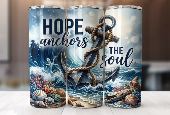 Download Hope Anchors the Soul 20oz Tumbler Wrap - Tumbler wrap Collection