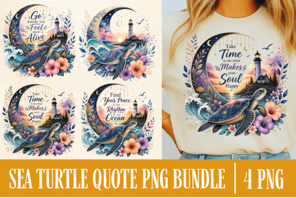 Download Sea Turtle Quote PNG Bundle | Ocean Flor - Turtle quote Collection