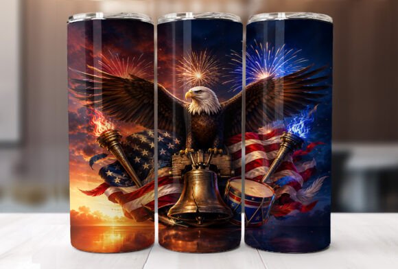 Download Patriotic USA Eagle Tumbler Wrap - Tumbler wrap Collection