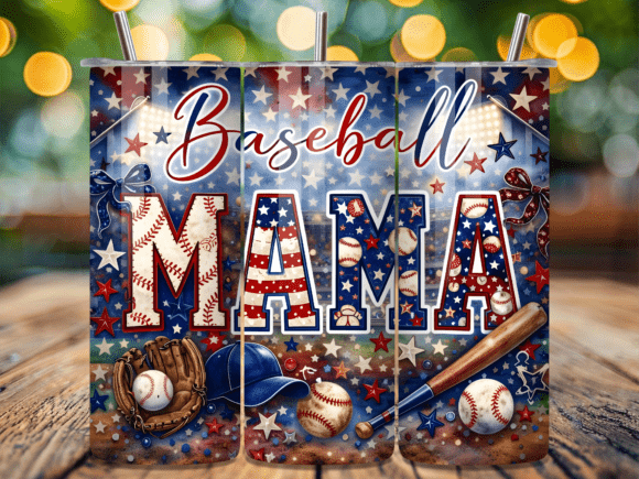 Download American Flag Baseball Mama Tumbler Wrap - Tumbler wrap Collection