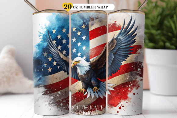 Download American Flag Eagle Tumbler Wrap Png - Tumbler wrap Collection