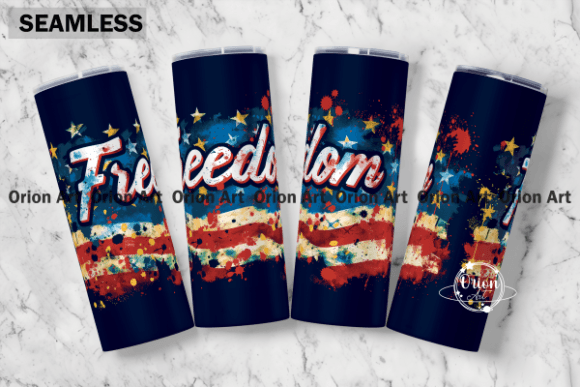 Download Freedom USA Flag Tumbler Wrap PNG - Tumbler wrap Collection