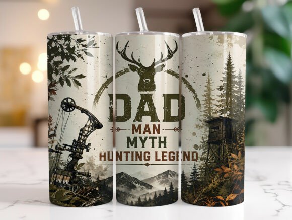 Download Camo Hunting Dad Skinny Tumbler Wrap - Tumbler wrap Collection