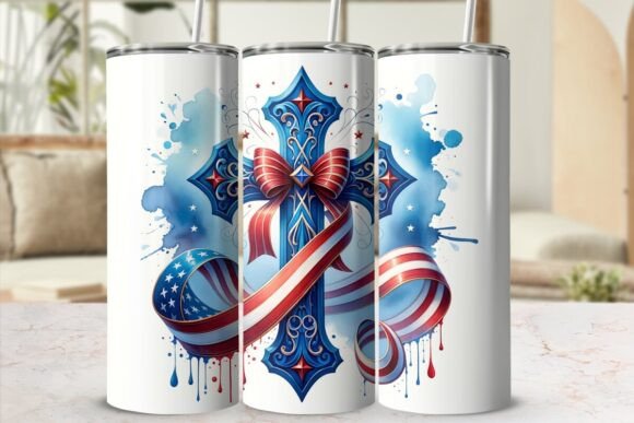 Download 20oz Tumbler Wrap, 4th July, Patriotic - Tumbler wrap Collection