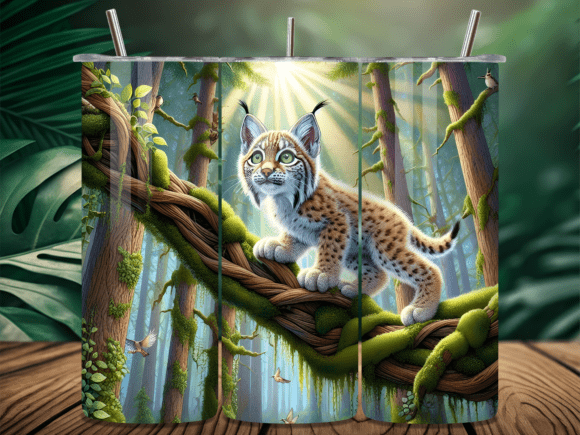 Download Baby Lynx Wildcat Jungle Tumbler Wrap - Tumbler wrap Collection