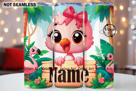 Download Baby Pink Flamingo Tumbler Wrap PNG - Tumbler wrap Collection