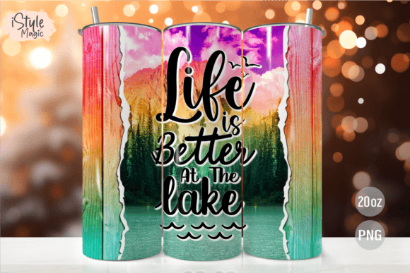 Download Life is Better at the Lake Tumbler Wrap - Tumbler wrap Collection
