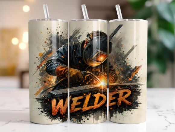 Download Welder Skinny Tumbler Wrap Sublimation - Tumbler wrap Collection