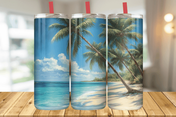 Download Summer Beach Tumbler Wrap PNG - Tumbler wrap Collection