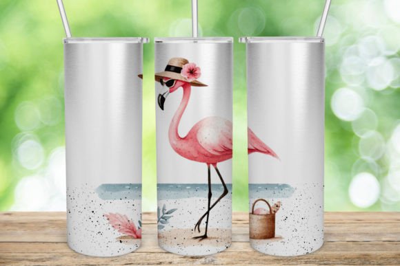 Download Pink Flamingo Tumbler Wrap Summer Design - Tumbler wrap Collection