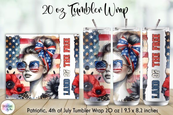 Download Land of the Free Patriotic Tumbler Wrap - Tumbler wrap Collection