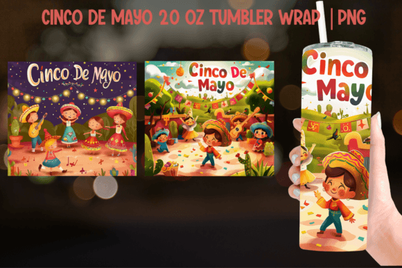 Download Cinco De Mayo Tumbler Wrap - Sublimation - Tumbler wrap Collection
