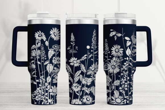 Download Wildflower 40oz Laser Tumbler Wrap SVG - Tumbler wrap Collection