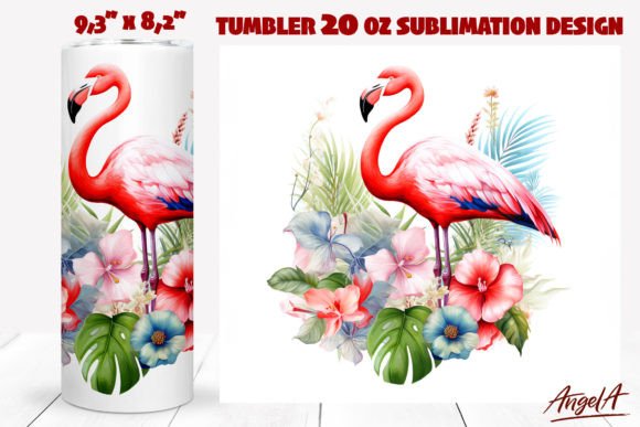Download Flamingo Tumbler Wrap / Pink Flamingo - Tumbler wrap Collection