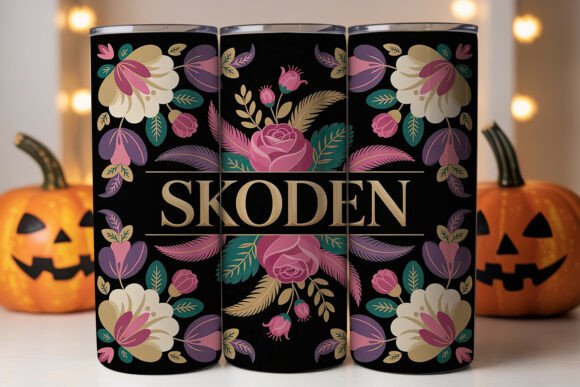 Download Boho Floral Personalized Tumbler Wrap - Tumbler wrap Collection