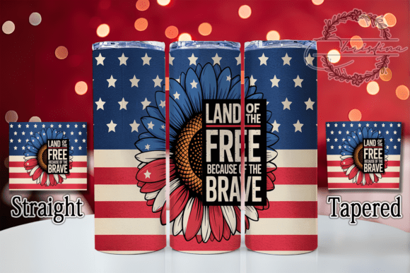 Download Land of the Free Patriotic Tumbler Wrap - Tumbler wrap Collection