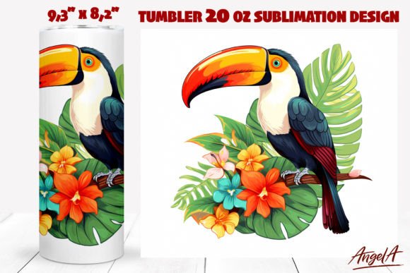 Download Toucan Tumbler Wrap Sublimation, Bird - Tumbler wrap Collection