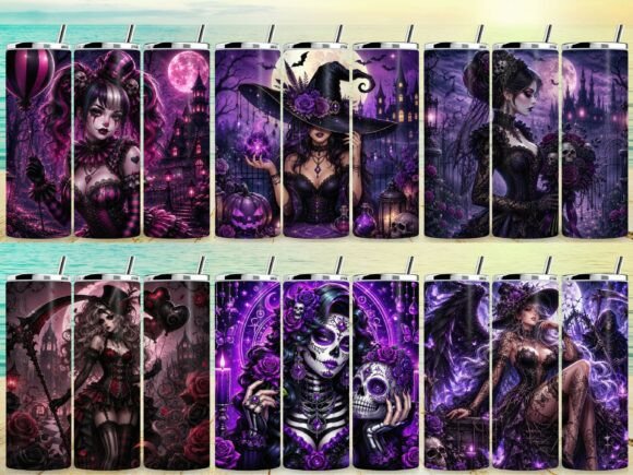 Download Gothic Girl Tumbler Wrap Bundle - Tumbler wrap Collection