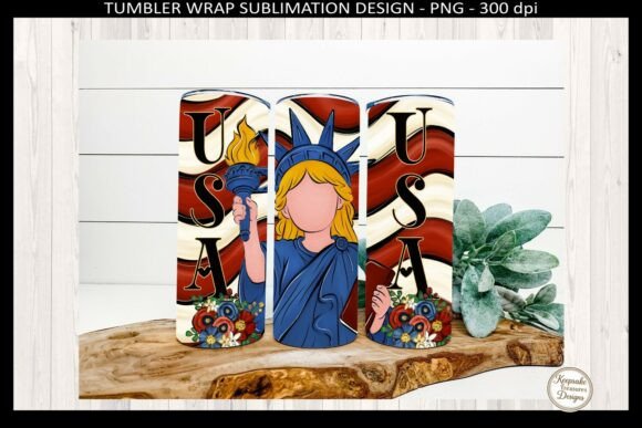 Download Lady Liberty 4th of July Tumbler Wrap - Tumbler wrap Collection
