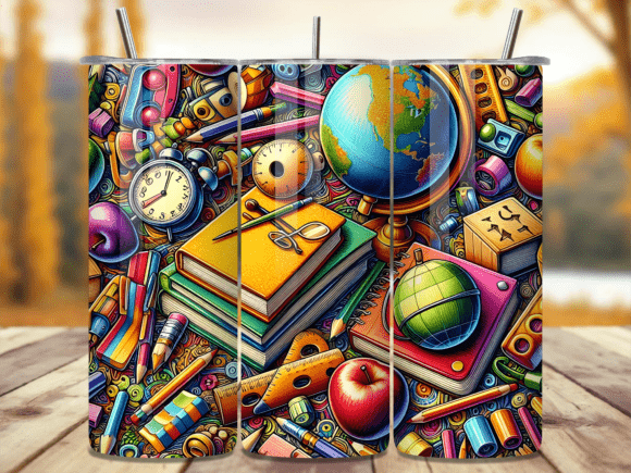 Download Doodle Back to School Tumbler Wrap - Tumbler wrap Collection