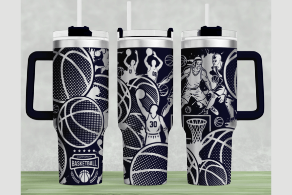 Download Basketball 40oz Laser Tumbler Wrap SVG - Tumbler wrap Collection