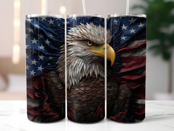 Download American Flag Eagle 20oz Tumbler Wrap - Tumbler wrap Collection