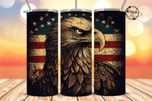 Download Patriotic Eagle Tumbler Wrap PNG - Tumbler wrap Collection