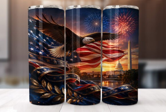 Download 4th of July Eagle Tumbler Wrap - Tumbler wrap Collection
