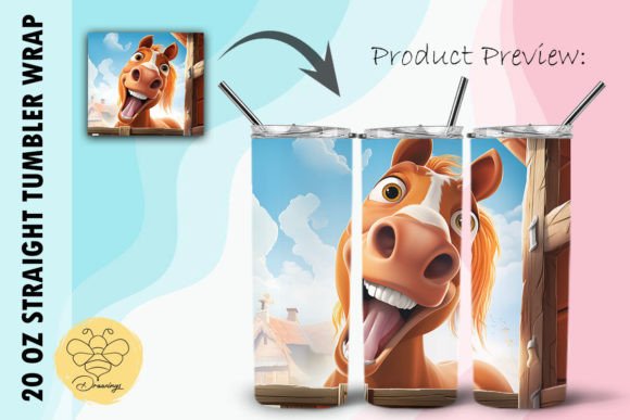 Download Horse Cartoon Tumbler Wrap (24) - Tumbler wrap Collection