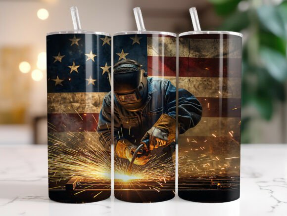 Download Patriotic Welding Tumbler Wrap Design - Tumbler wrap Collection